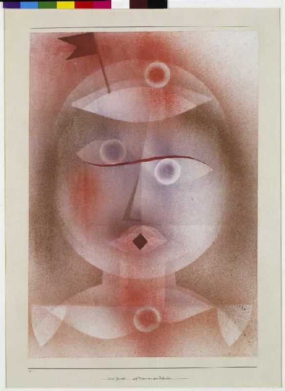 Masque avec des franges à Paul Klee