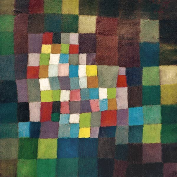 Abstract mit Bezug auf einen à Paul Klee
