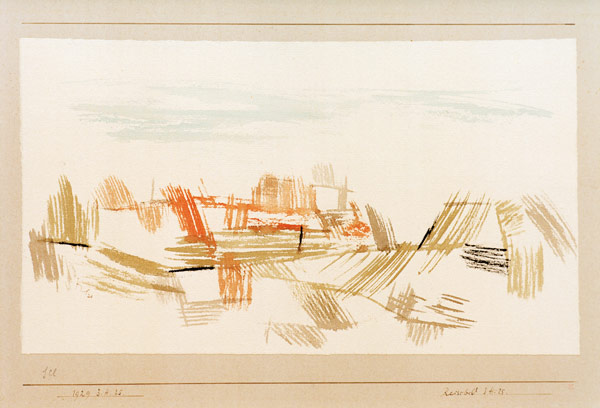 Reisebild 3.H.25, 1929.325. à Paul Klee