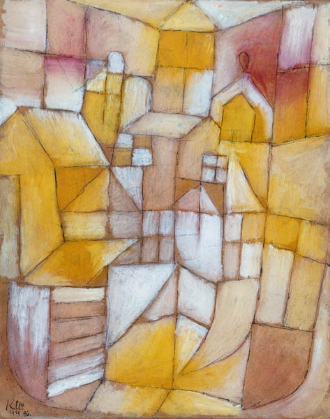 Rosa-Gelb (fenêtres et toits) à Paul Klee