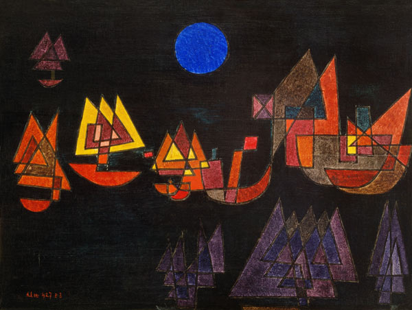 Navires dans l'obscurité à Paul Klee