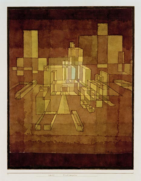 Stadtperspective, 1928, 137 (D 7). à Paul Klee