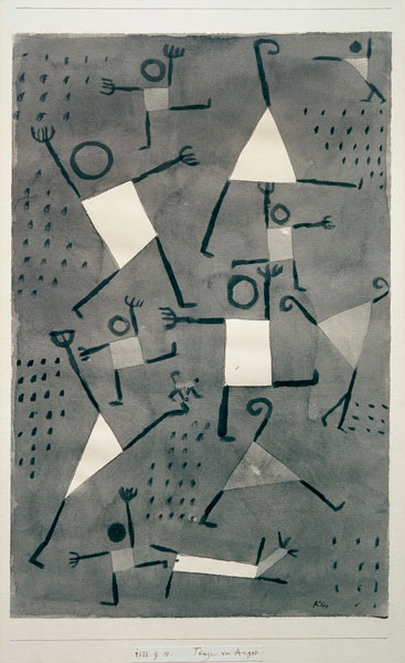 Taenze vor Angst, 1938,90. à Paul Klee
