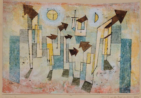 Peinture murale du temple de la nostalgie à Paul Klee