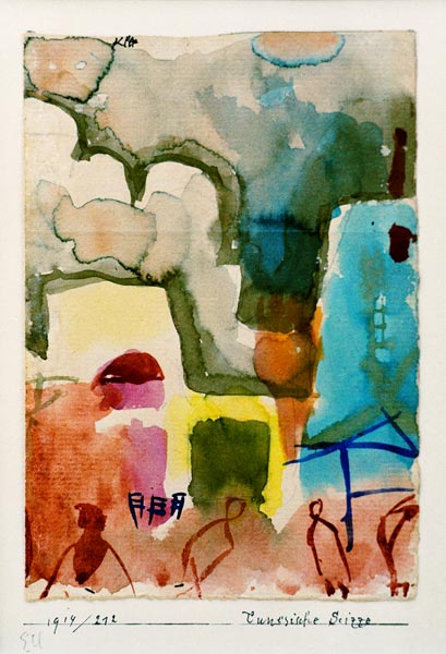  Esquisse tunisienne, 1914.212. à Paul Klee