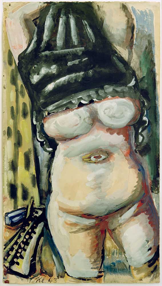 Nude with his head covered à Paul Kleinschmidt