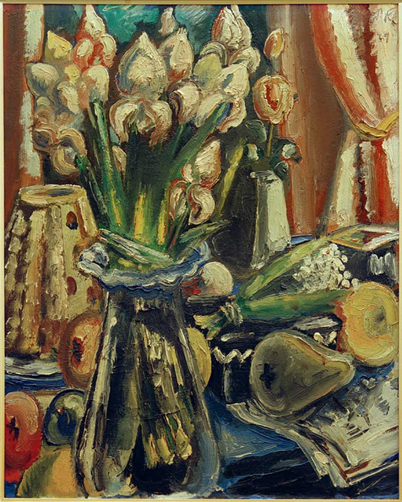 Still life with bouquet of irises à Paul Kleinschmidt