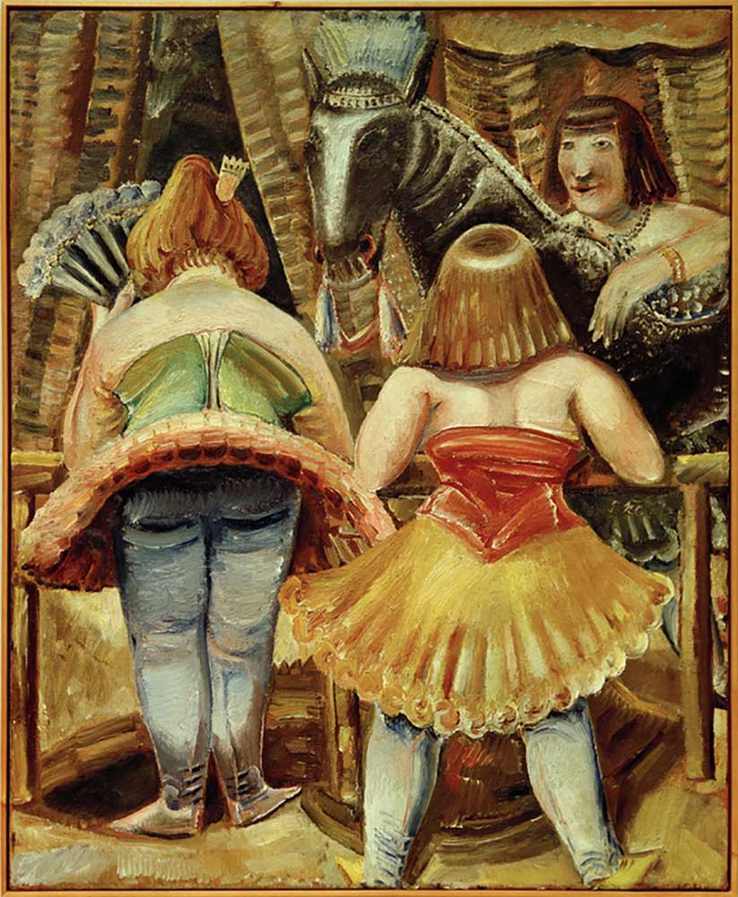 Three women circus horse à Paul Kleinschmidt