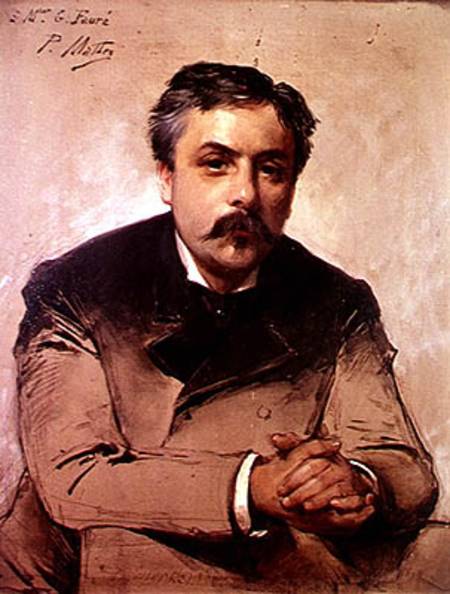 Portrait of Gabriel Faure (1845-1924) à Paul Mathey