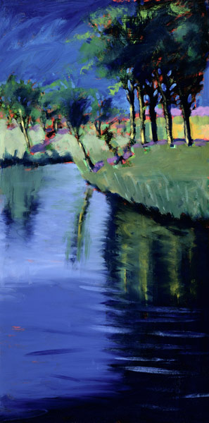 River (acrylic on card)  à Paul Powis
