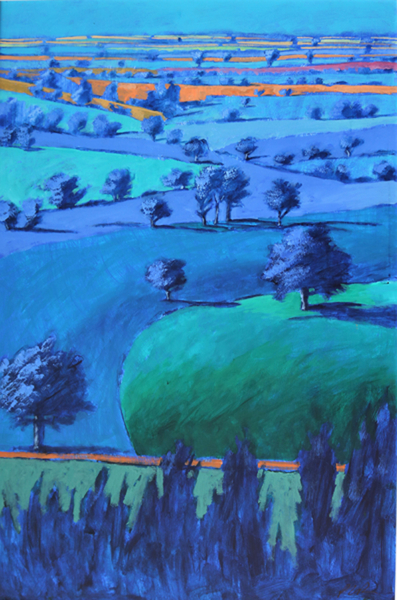 Blue painting à Paul Powis