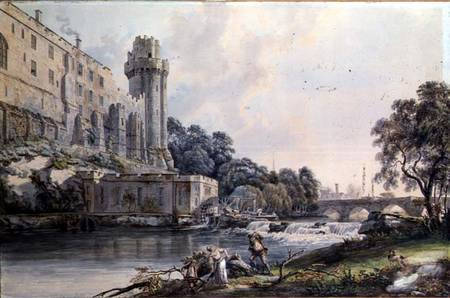 Caesar's Tower and Part of Warwick Castle à Paul Sandby