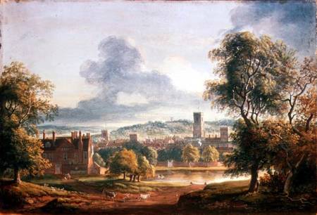A View of Ipswich (w/c à Paul Sandby