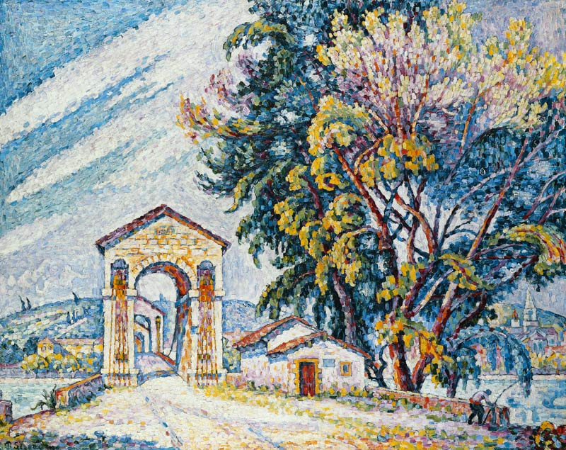 Brücke in Bourg-Saint-Andéol à Paul Signac
