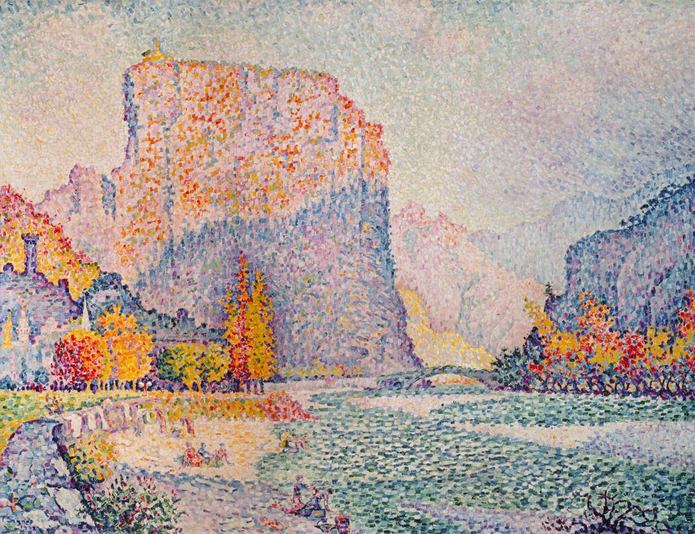 The Cliffs at Castellane à Paul Signac