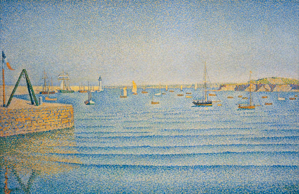 The Harbour at Portrieux à Paul Signac