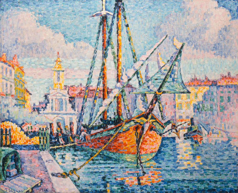 The Port, 1923 (oil on canvas) à Paul Signac
