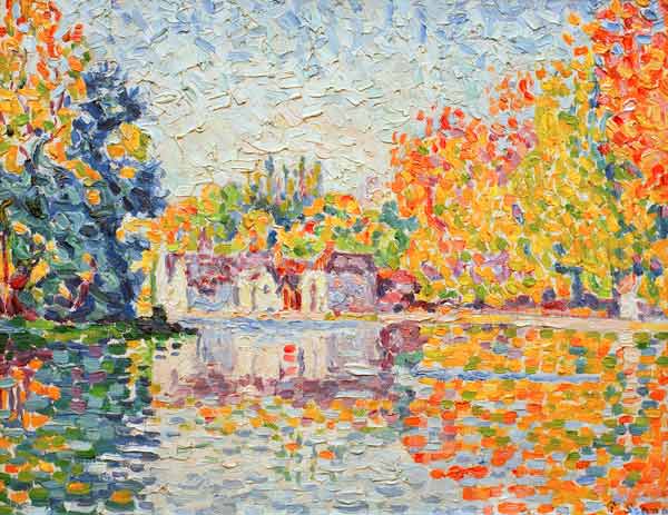 The Seine near Samois (from a series of 4 studies) à Paul Signac