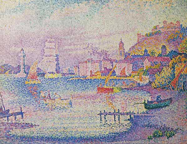 Leaving the Port of Saint-Tropez, 1902 (oil on canvas) à Paul Signac