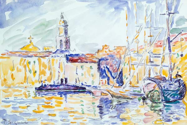 The Harbour at St. Tropez, c.1905 (w/c on paper) à Paul Signac