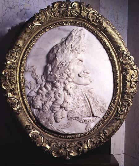 Leopold I King of Hungary and Holy Roman Emperor (1640-1705) relief portrait à Paul  Strudel