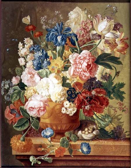 Flowers in a Vase à Paul Theodor van Brussel