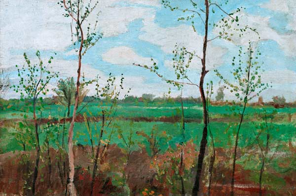 Spring Landscape à Paula Modersohn-Becker