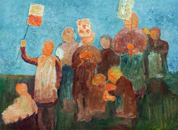 Enfants avec lanternes à Paula Modersohn-Becker