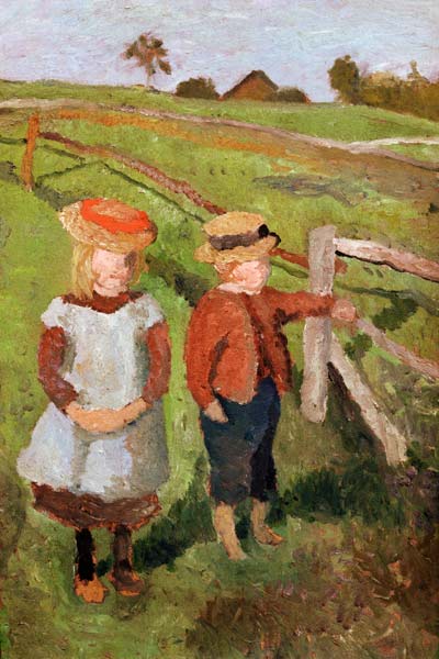 Deux enfants au soleil à Paula Modersohn-Becker