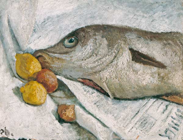 Stillleben mit Fisch à Paula Modersohn-Becker