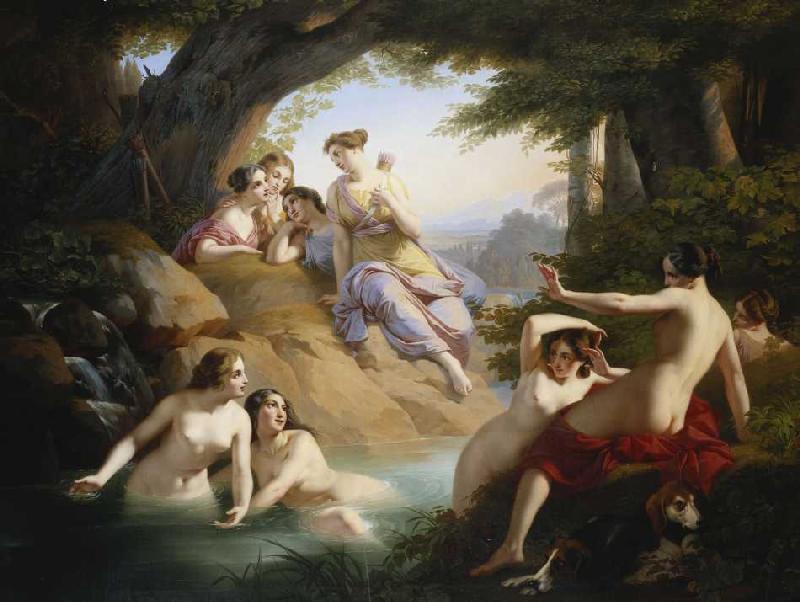 Diana und Nymphen beim Bade à Paul Emil Jacobs