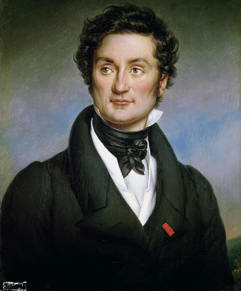 Portrait of Charles Nodier (1780-1844) à Paulin Jean Baptiste Guerin