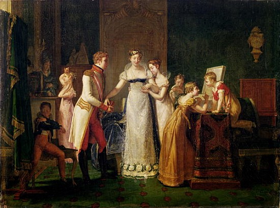 Marie-Louise (1791-1847) of Austria Bidding Farewell to her Family in Vienna, 13th March 1810 à Pauline Auzou