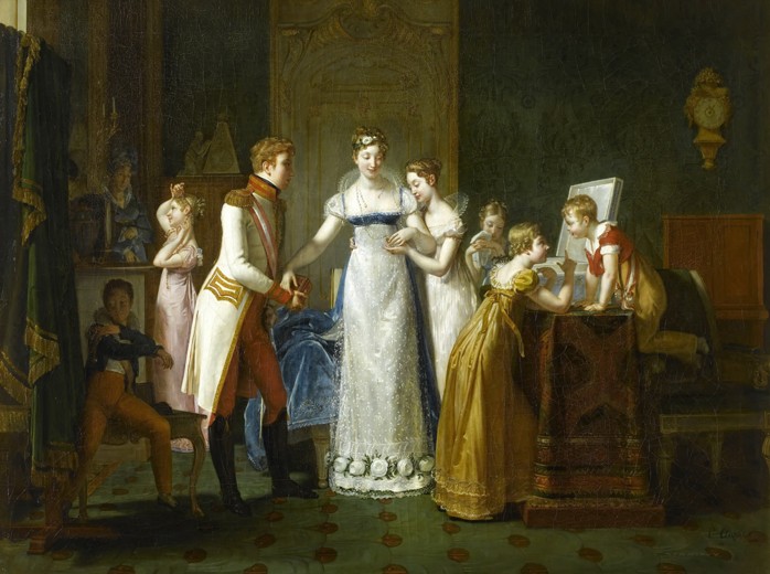 Marie-Louise of Austria Bidding Farewell to her Family in Vienna, 13th March 1810 à Pauline Auzou