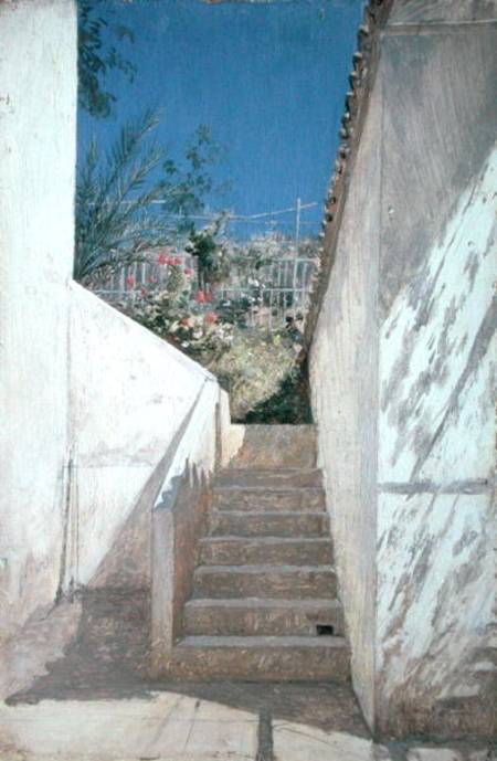 Steps in a Garden, Algeria à Pavel Aleksandrovich Bryullov