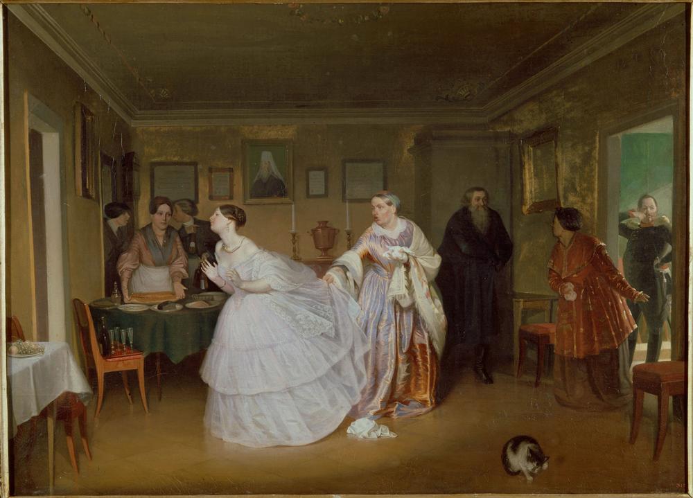 The Courtship of the Major à Pawel Andrejewitsch Fedotow