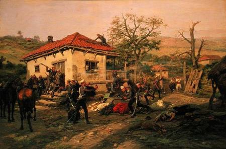 A Scene from the Russian-Turkish War in 1876-77 à Pawel Kowalewsky