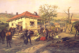 Szene aus dem russisch-türkischen Krieg 1876-1877 à Pawel Kowalewsky