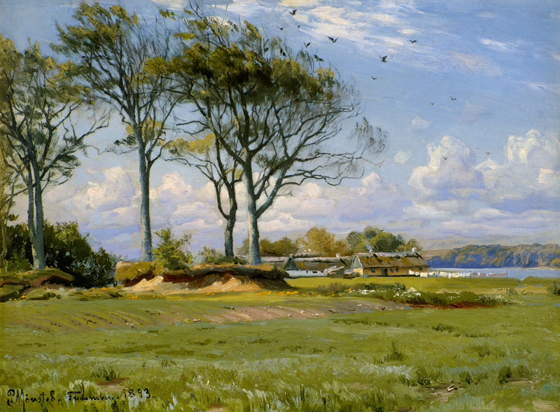 Spring Landscape à Peder Mønsted