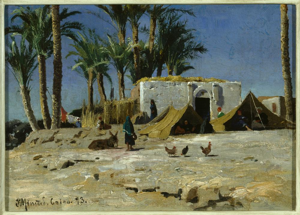 Bedouin Camp in Cairo à Peder Mønsted