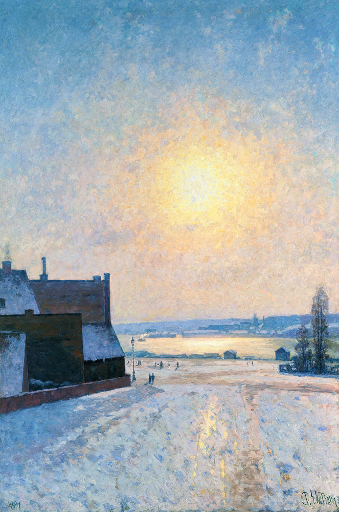 Sun and Snow, Scene from Stockholm à Per Ekstrom