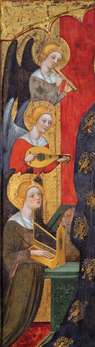 Madonna with Angels Playing Music (Detail) à Pere Serra