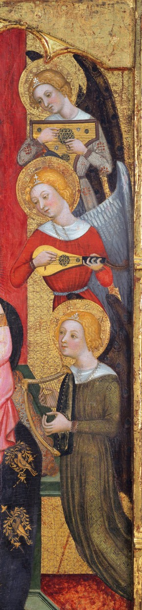 Madonna with Angels Playing Music (Detail) à Pere Serra