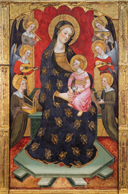 Madonna with Angels Playing Music à Pere Serra