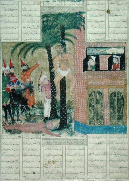  Page from the 'Demotte' manuscript of the 'Shahnama' (Book of Kings) à École persane