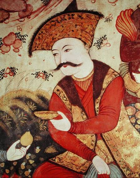 Shah Abbas I (1588-1629)  (detail) à École persane