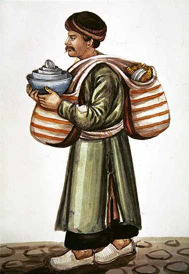 The ceramic merchant à École persane