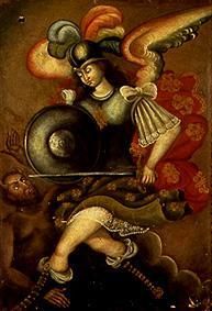 l'archange Michel et le diable à Peruanisch