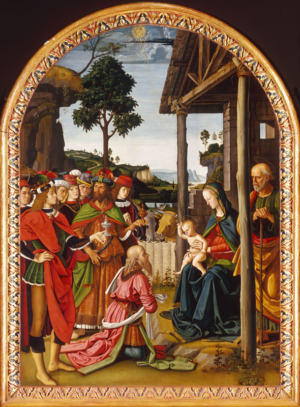 Adoration of Kings / Perugino / 1475 à Pierto di Cristoforo Vanucci (alias Perugino ou le Perugin)