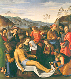 Die Beweingung Christi. à Pierto di Cristoforo Vanucci (alias Perugino ou le Perugin)